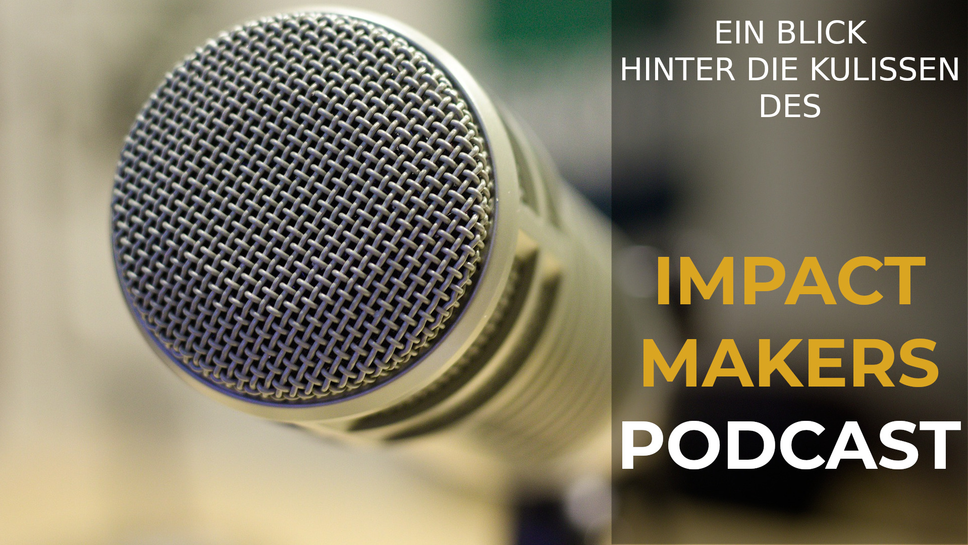 Ein Blick hinter die Kulissen des Impact Makers Podcast